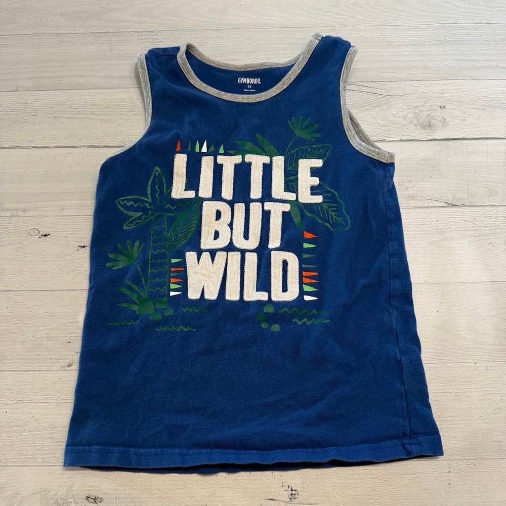 Gymboree toddler boys little but wild tank top 5T
